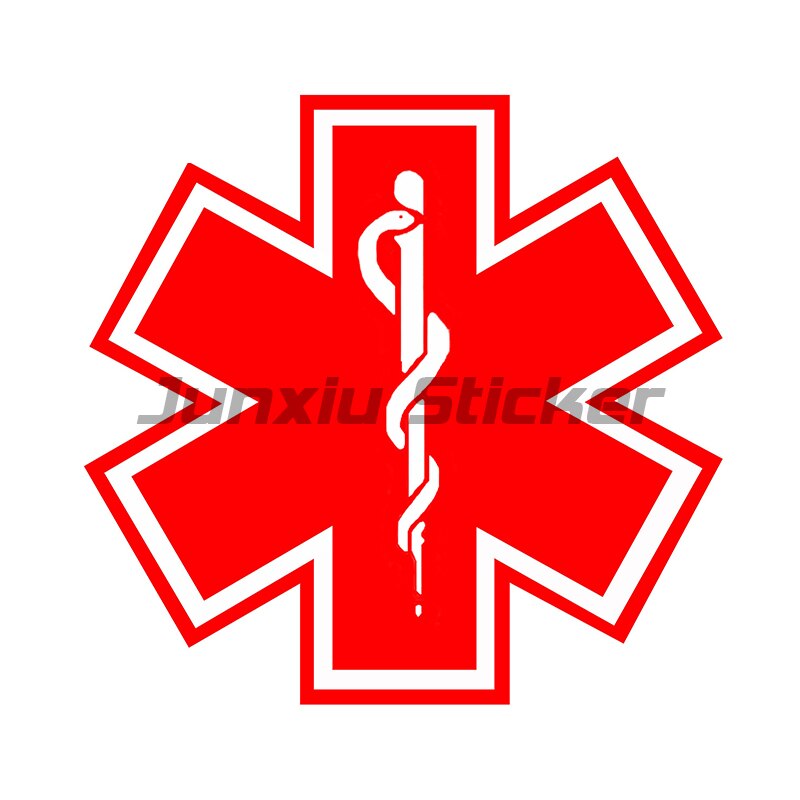 

Наклейка Star of Life Red Cross EMT для экстренной медицинской помощи