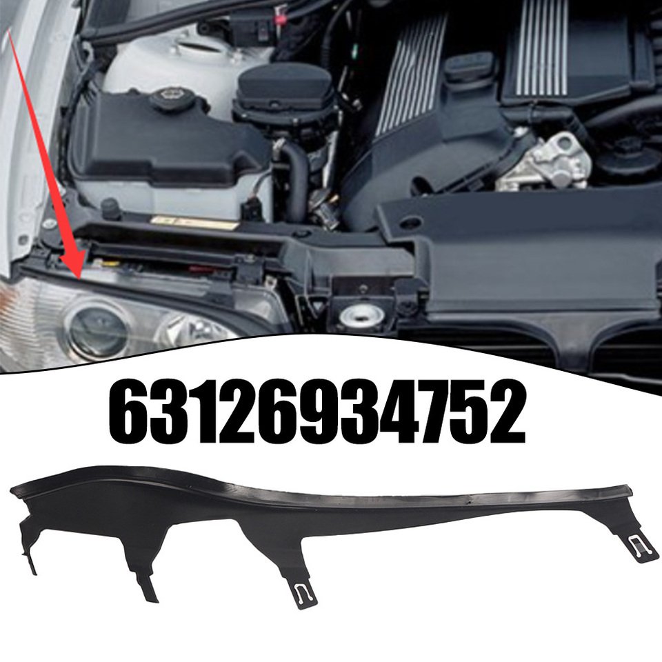 

Уплотнительная лента для автомобильной фары, прокладка для Bmw 3 серии E46 2003-2005, правая, левая, верхняя крышка фары, отделочная лента 63126934752