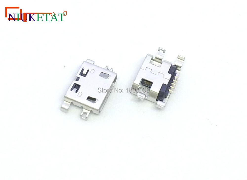 

10 шт. микро-USB 5pin Тяжелая пластина без боковой стороны с отверстием с плоским горлышком Женский Разъем для магнитного разъема мини-USB