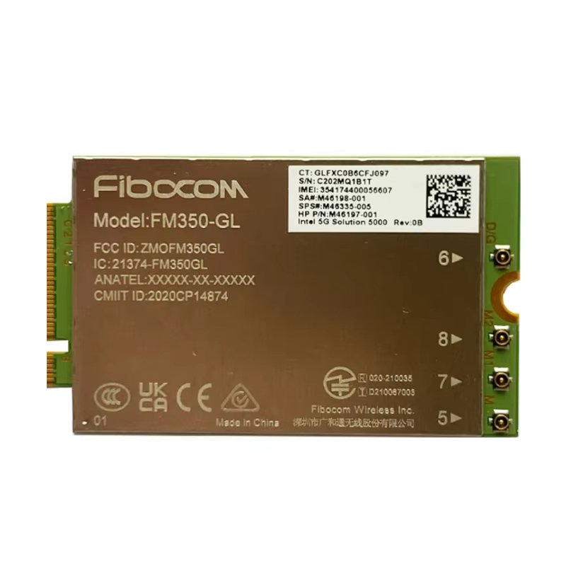 

Модуль Fibocom FM350-GL Intel 5G Solution 5000 M.2 для HP-X360 7940hs 830 G8 840 850 G7, компьютерный адаптер QXNF 14 Convertible