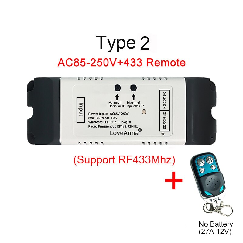 

AllbeAI WiFi умный выключатель для штор RF433Mhz