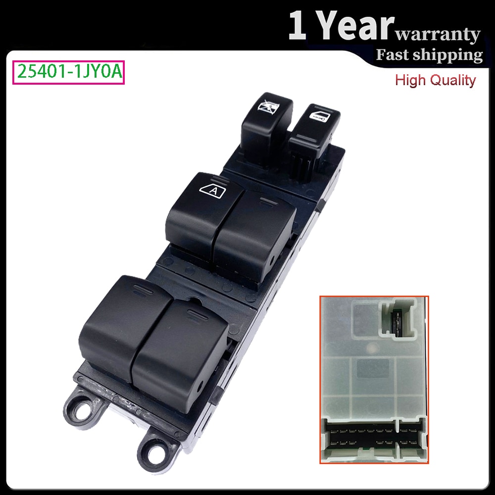 

Кнопка переключателя стеклоподъемника 254011JY0A 25401-1JY 0A для Nissan TIIDA C11 SC11 C11Z VERSA S SL 2007-2010