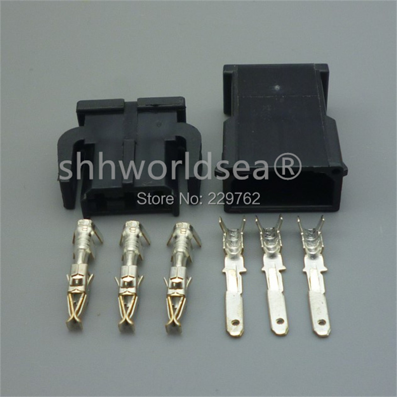 

Shhworldsea 1 комплект, 3-контактный 893 971 993 893971993 893 971 633 Ф 893971633 Женский и мужской автоматический разъем жгута проводов для VW