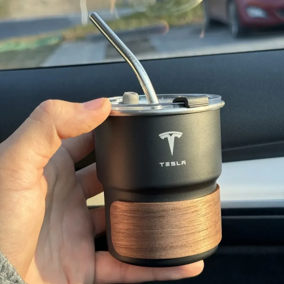 

Стильная Кофейная Чашка Tesla Из Нержавеющей Стали 304, Соломенная Кружка
