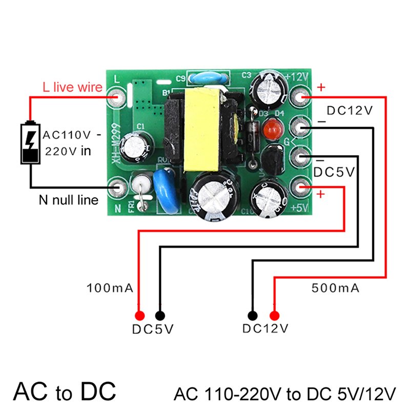 

Импульсный источник питания AC-DC Converter 12В+5В