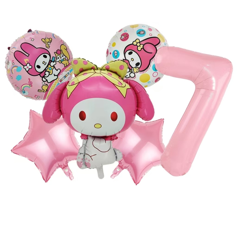 

Набор воздушных шаров MINISO Kuromi My Melody Cinnamoroll