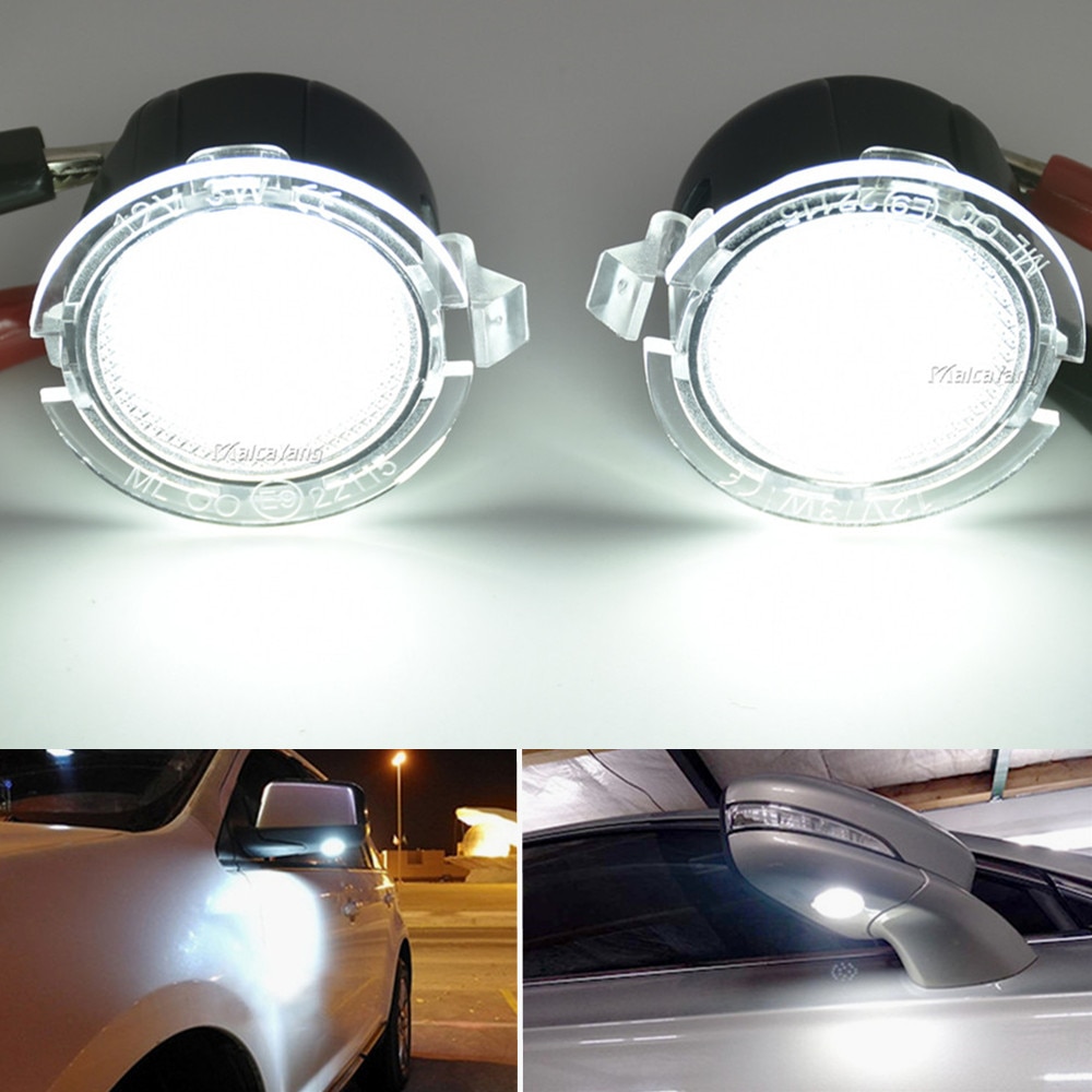 

Светодиодный светильник под боковым зеркалом для Ford Fusion S-Max Edge Explorer Mustang Mondeo Expedition Raptor Taurus F150 Flex Everest