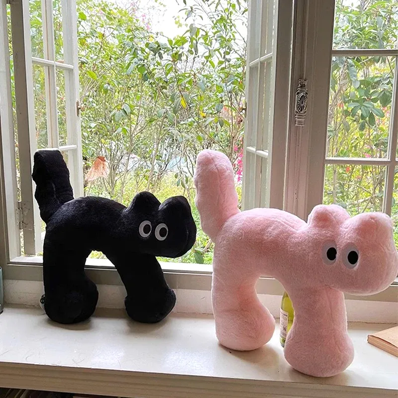 

Подушка в виде кошки Kawaii, Плюшевые Милые диванные подушки, Офисная подушка для автомобиля, подушка для шеи, декоративная подушка для дивана, домашний декор, подарок на день рождения