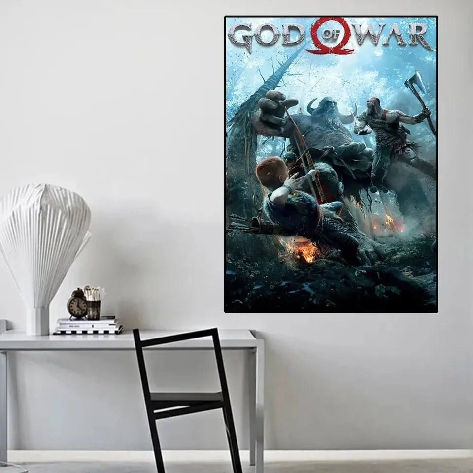 

God of War Классический плакат на холсте