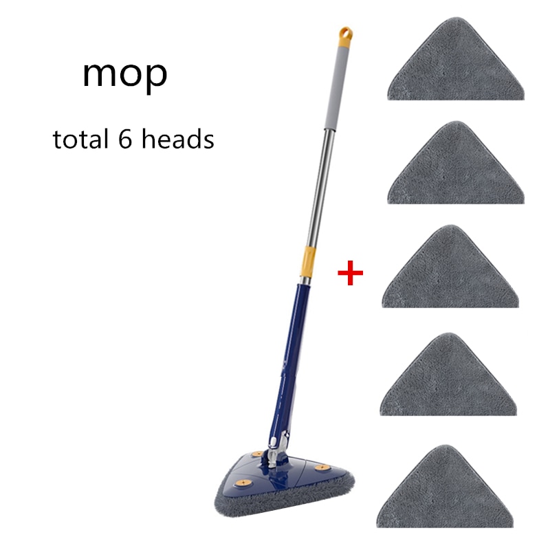 

BWOHOPS Самоотжимающаяся треугольная швабра микрофибра