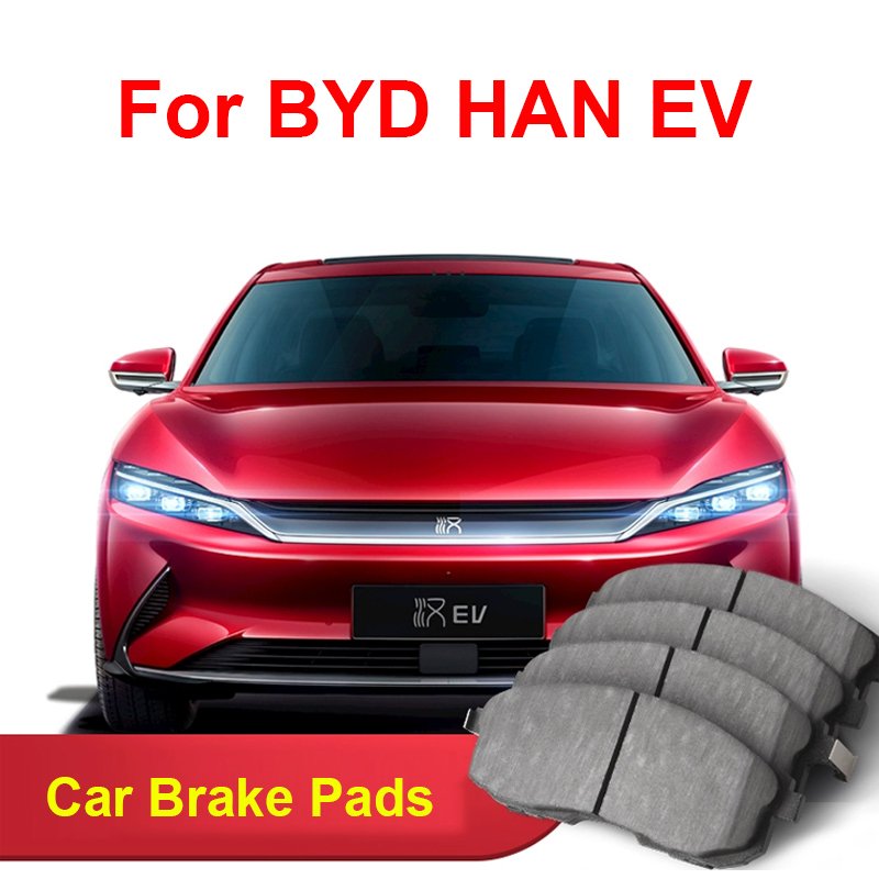 

Для BYD HAN EV 2021-2025 аксессуары автомобильные тормозные колодки керамические тормозные колодки переднего и заднего колеса