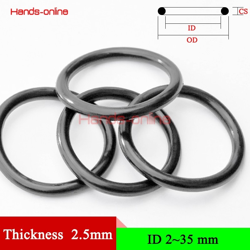 

Резиновые уплотнительные кольца Hands-online 2.5mm