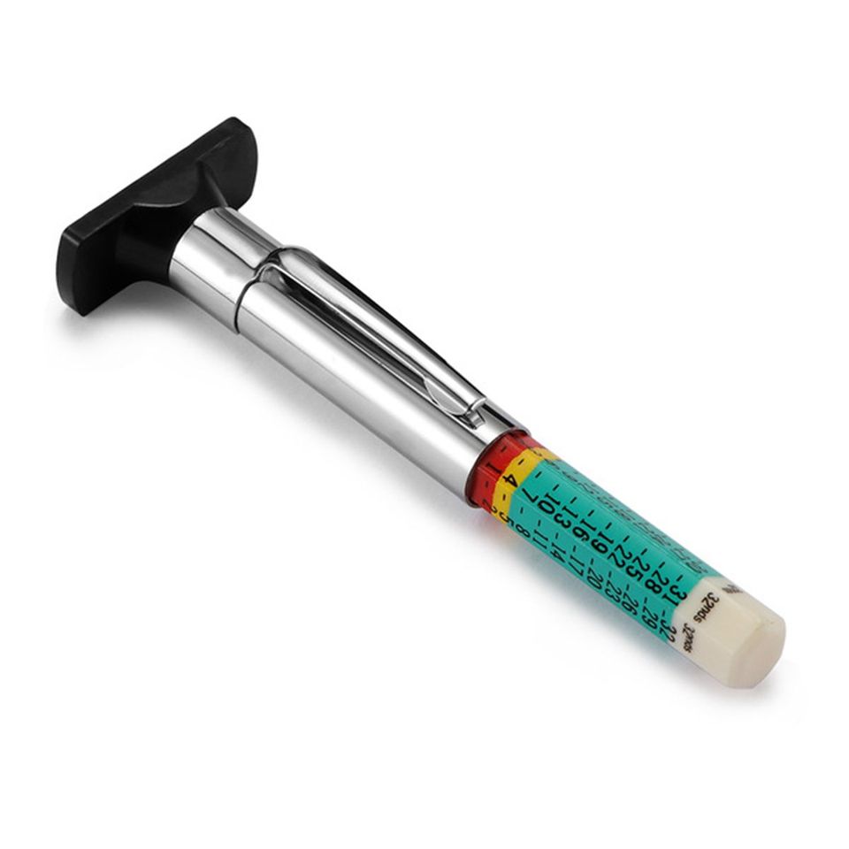 

Авто 25 мм двусторонняя цифровая линейка для шин, измерительная ручка, глубиномер, протектор шин