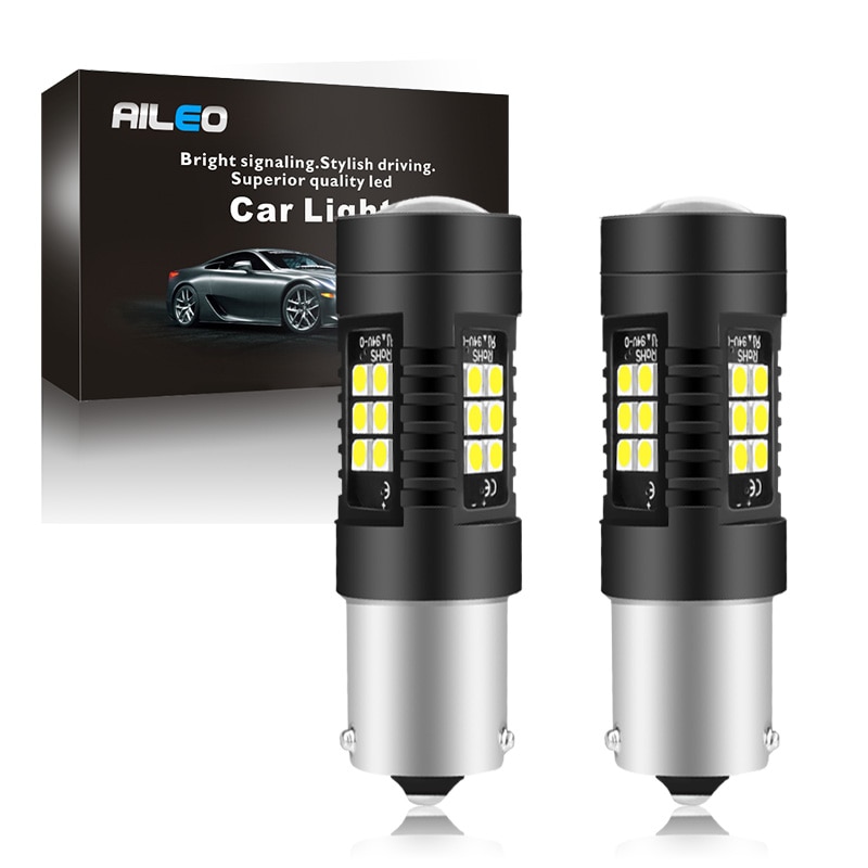 

AILEO автомобисветильник s сигнальная лампа BA15S 1156 P21W LED PY21W BAU15S 3030 SMD chip стоп-светильник s указатель поворота дневные ходовые огсветильник