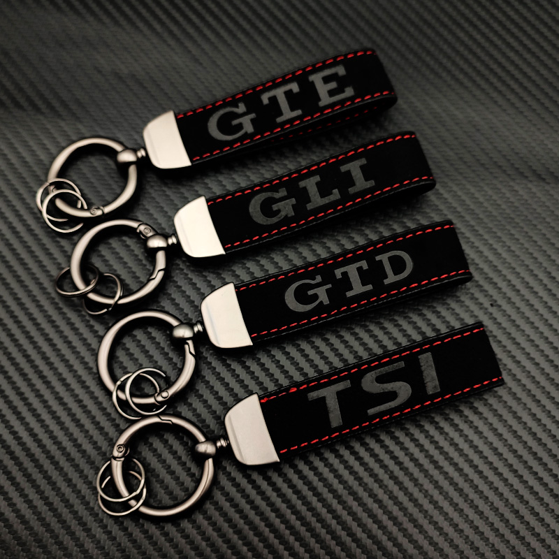

Замшевый Кожаный Автомобильный брелок для VW Golf 4 5 6 7 2 1 MK2 MK4 MK6 MK7 R32 GTD R Line Jetta GLI TSI GTI, аксессуары для ключей