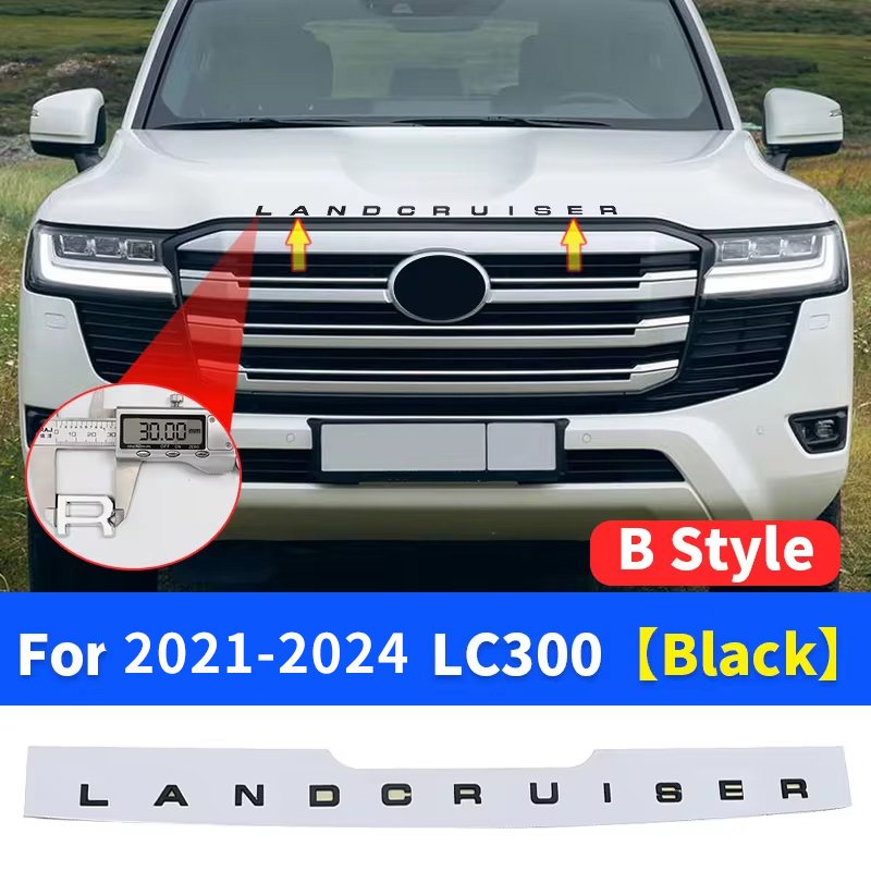 

Наклейка на крышку двигателя для Toyota Land Cruiser 300 LC300, аксессуары для модификации логотипа Land Cruiser FJ300