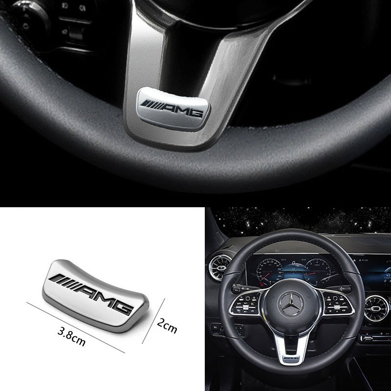 

Автомобильный руль, эмблема, наклейки, металлический значок для Mercedes Benz AMG W206 W204 W205 W212 W213 W221 W222 W223 W251 W464 GLE GLC