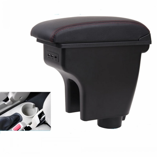 

Для Chevrolet Aveo T200/T250 2002-2011 вращающийся верхний кожаный центральный консольный ящик для хранения подлокотник для подлокотника 2008 2009 2010