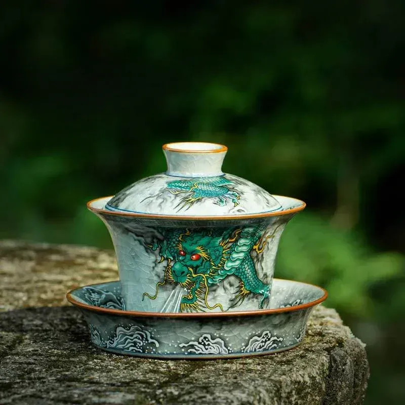 

Керамическая чайная чаша Gaiwan JINGDE TEA SET