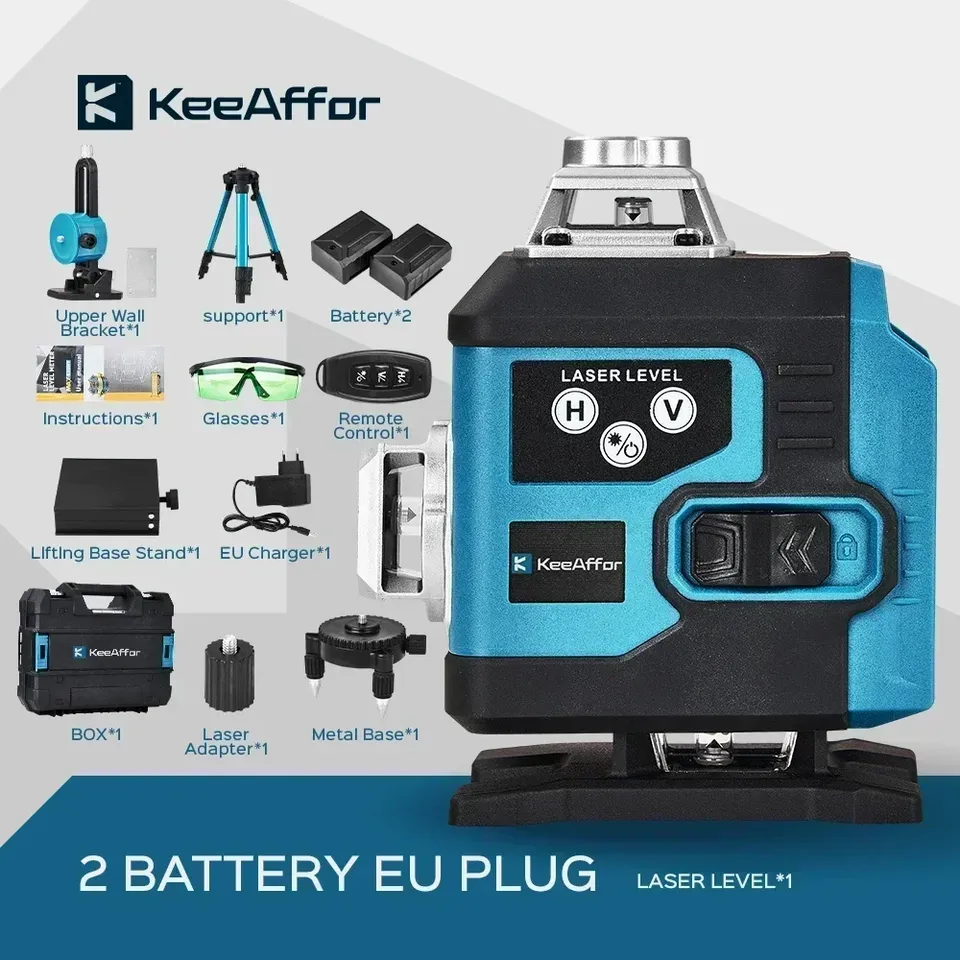 

KEEAFFOR 4D лазерный уровень 16 линий зеленый