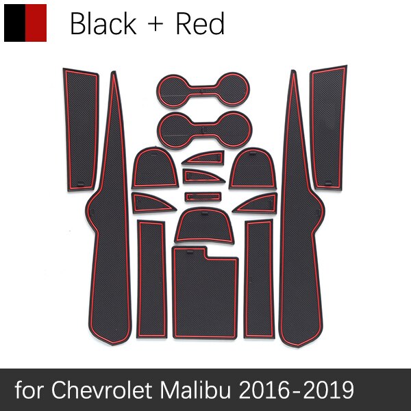 

Для Chevrolet Malibu 2016 2017 2018 2019 резиновый противоскользящий коврик для двери Groove чашка pad слот для ворот Coaster аксессуары для интерьера автомобиля