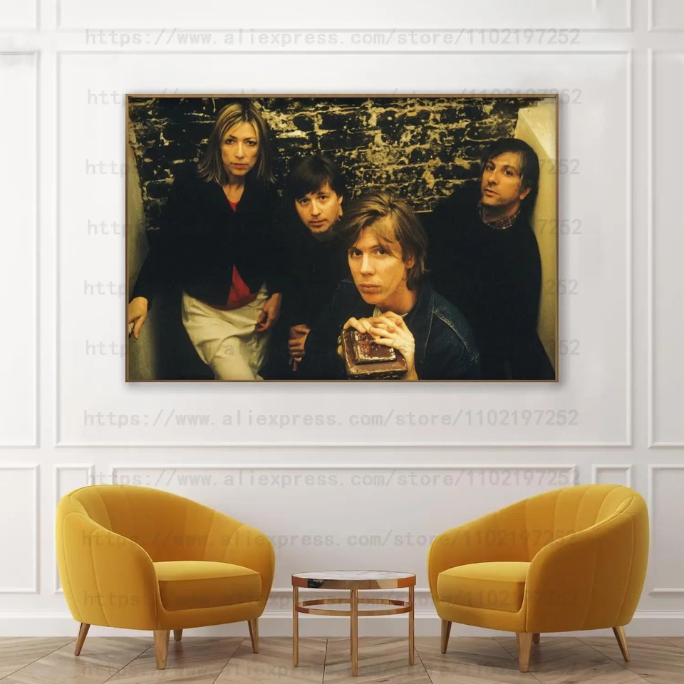 

Sonic Youth Band Печать На Холсте-настенный Художественный Постер Для Гостиной, Спальни, Абстрактный Декор В Европейском Стиле