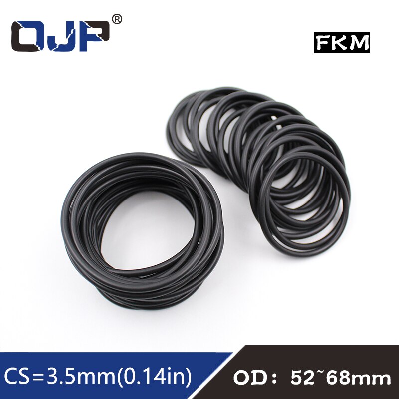 

Черные резиновые уплотнительные кольца FKM 3,5 мм OD52/54/55/56/58/60/62/65/68 мм