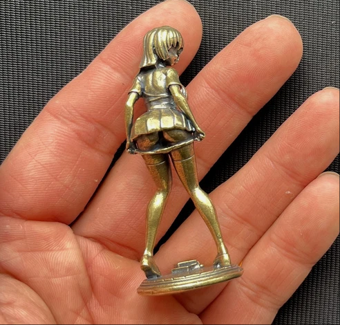 

2,6 "латунная юбка, статуя девушки, художественная красота, модель, фигурка, коллекция произведений искусства