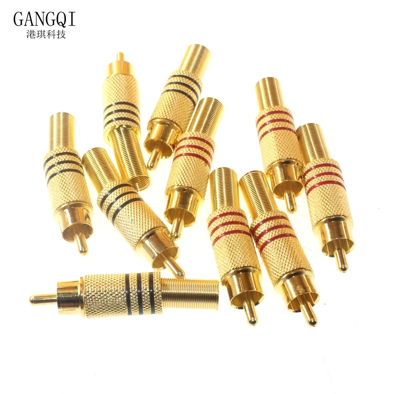 

RCA разъемы CHD, золотые, красные, черные