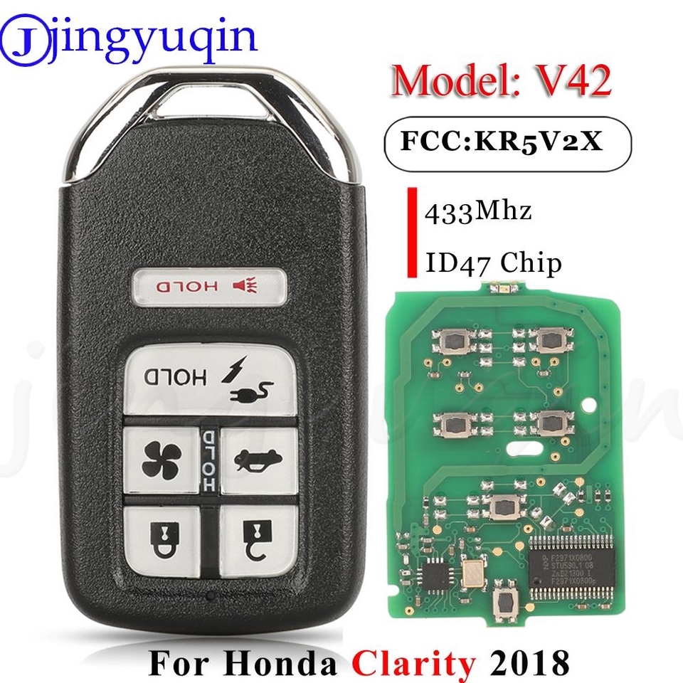 

Jingyuqin V42 KR5V2X Автомобильный брелок с дистанционным управлением 433,92 МГц ID47 A2C 98676600 7812D-V2X для автомобильных аксессуаров Honda Clarity 2018,