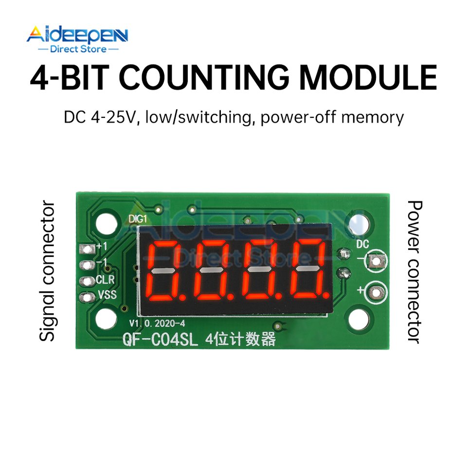 

Aideepen Электронный цифровой счетчик 0-9999