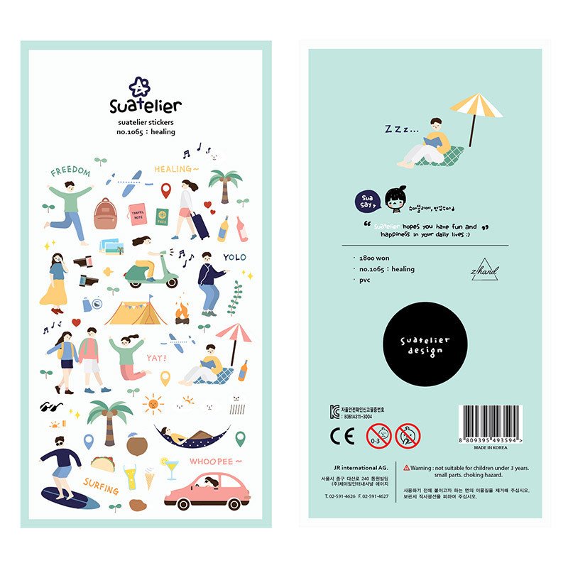 

Прозрачные наклейки Suatelier для скрапбукинга