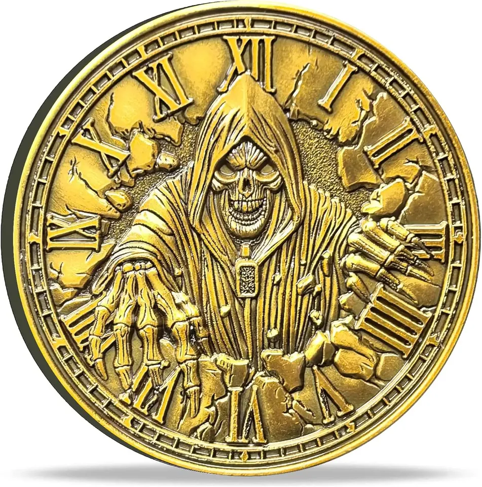 

Металлическая монета Memento Mori