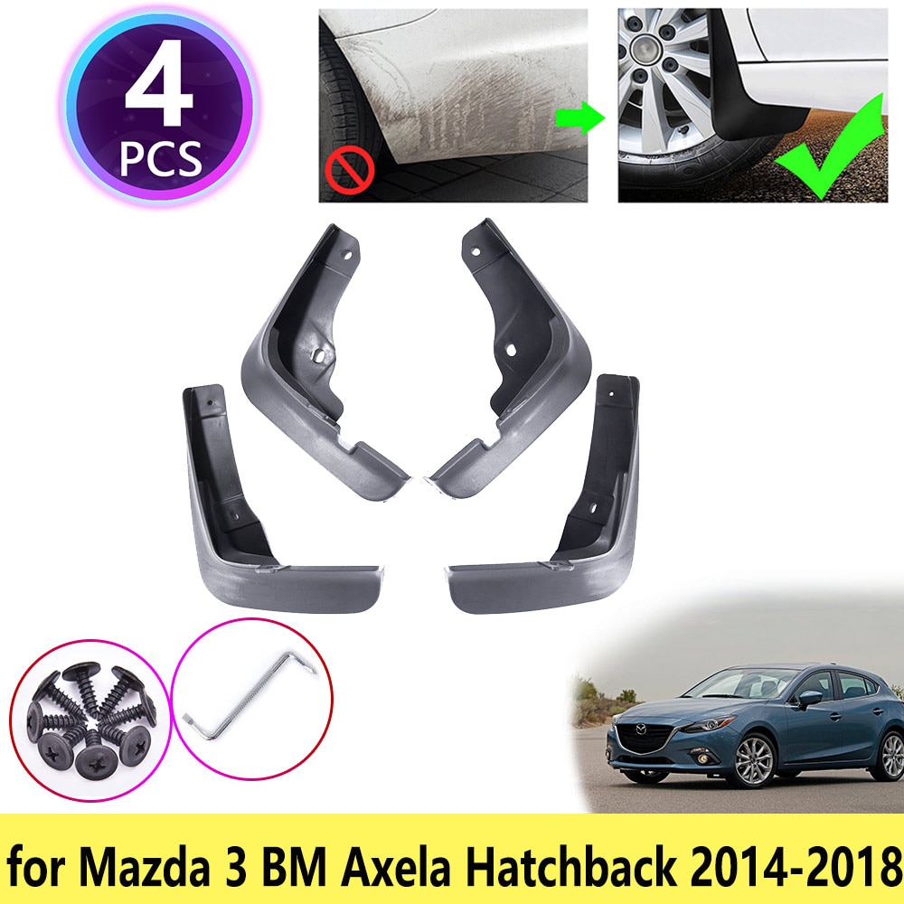 

Для Mazda 3 BM Axela хэтчбек 2014 2015 2016 2017 2018 брызговики крыло брызговики Брызговики колеса автомобильные аксессуары