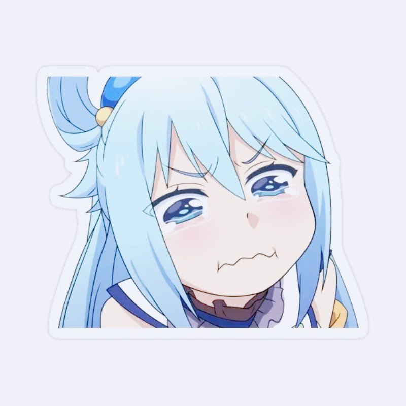 

Наклейки Aqua Konosuba для фона, окна, багажа, гостиной, дома, бутылки с водой, настенные украшения для комнаты с принтом, искусство 15 см, ПВХ KK