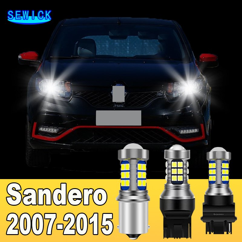 

2 шт., двухрежимные фонари поворота и дневные фонари, аксессуары для Renault Sandero 1 2 2007-2015 2008 2009 2010 2011 2012