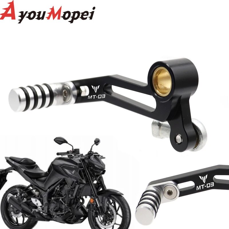 

Для YAMAHA MT03 MT-03 2015-2020 MT 03 аксессуары для мотоциклов Алюминиевый Регулируемый рычаг переключения передач педаль CNC
