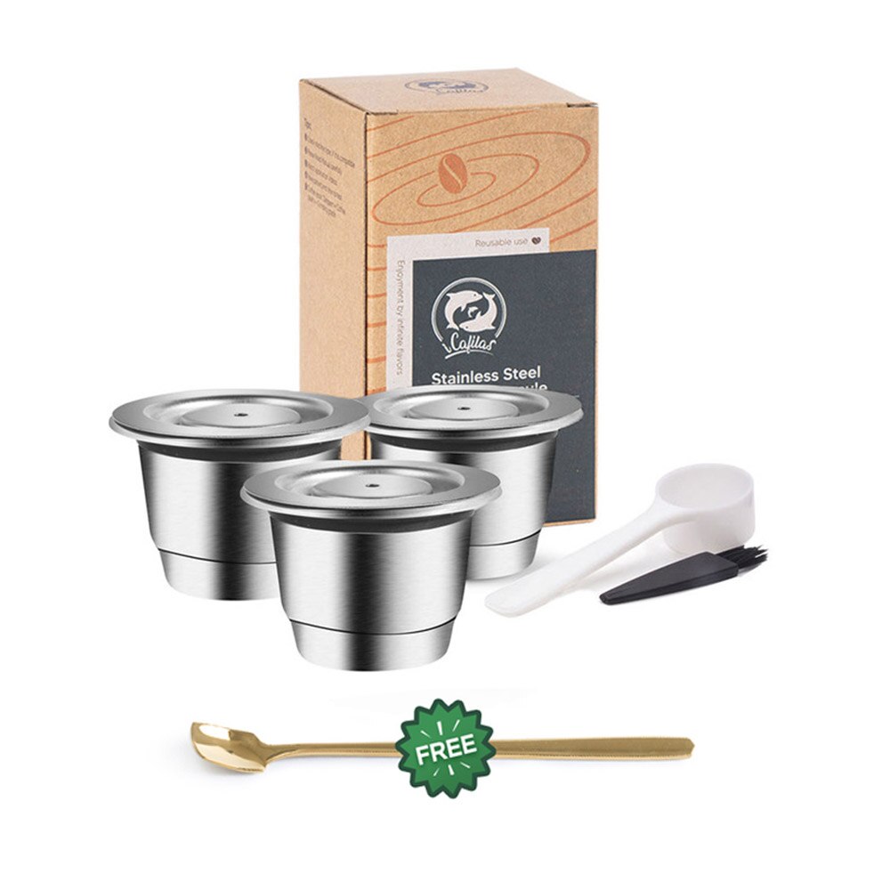 

Многоразовые капсулы для Nespresso из нержавеющей стали i Cafilas