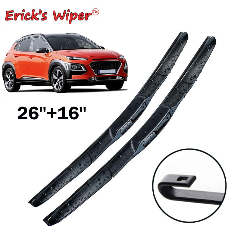 

Щетки стеклоочистителя Erick's для Hyundai Kona 2017-2023, 26 + 16 дюймов