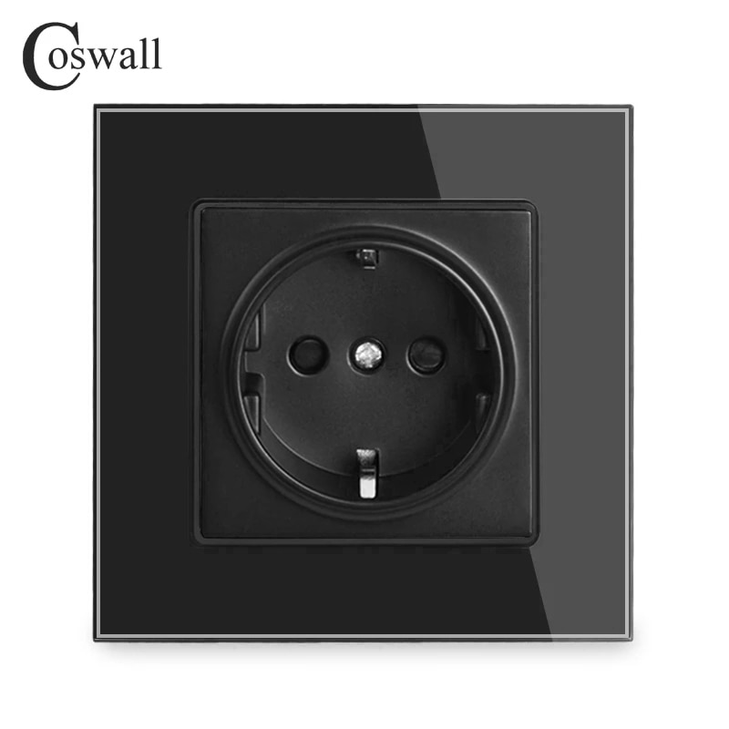 

Розетка COSWALL серии C1 с USB, черная