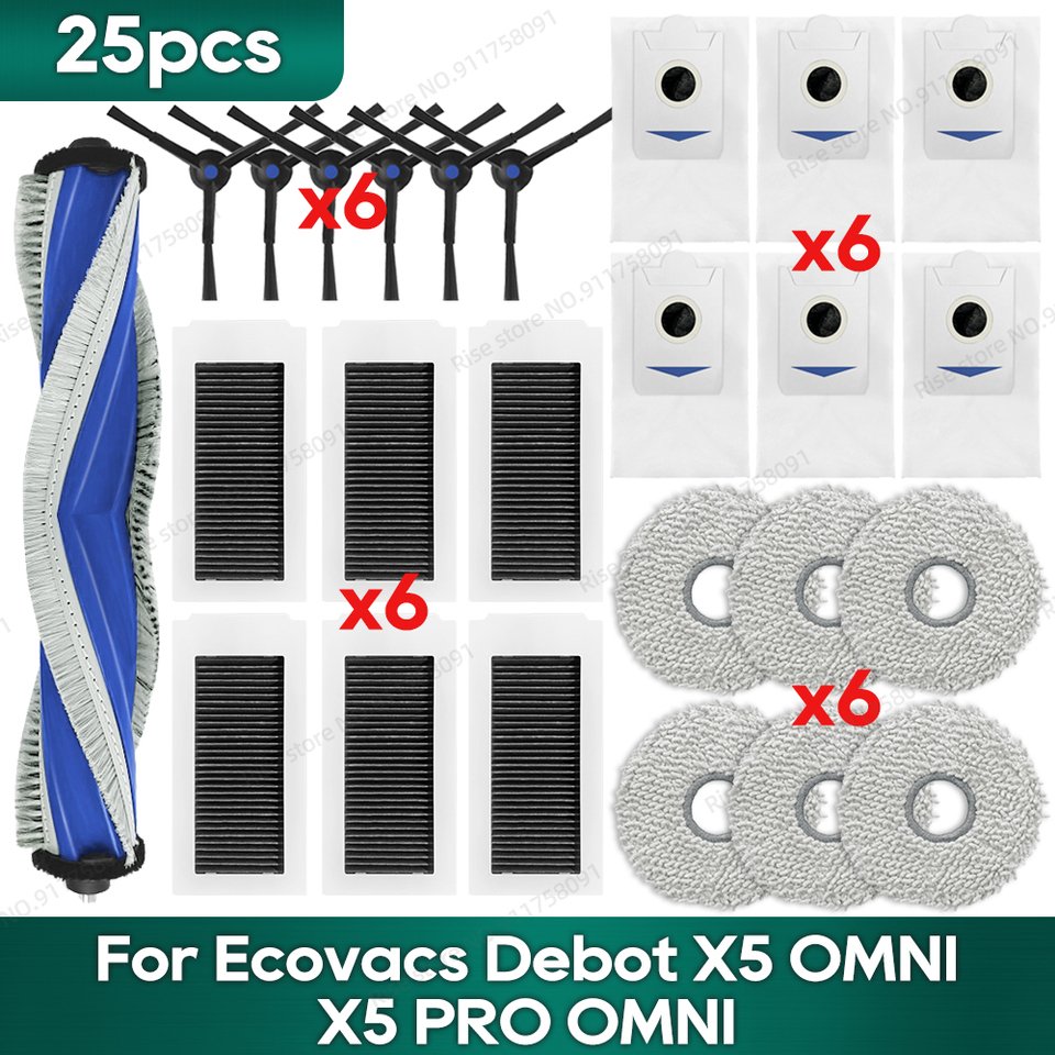 

Аксессуары для роботов-пылесосов Ecovacs X5 OMNI / X5 PRO OMNI