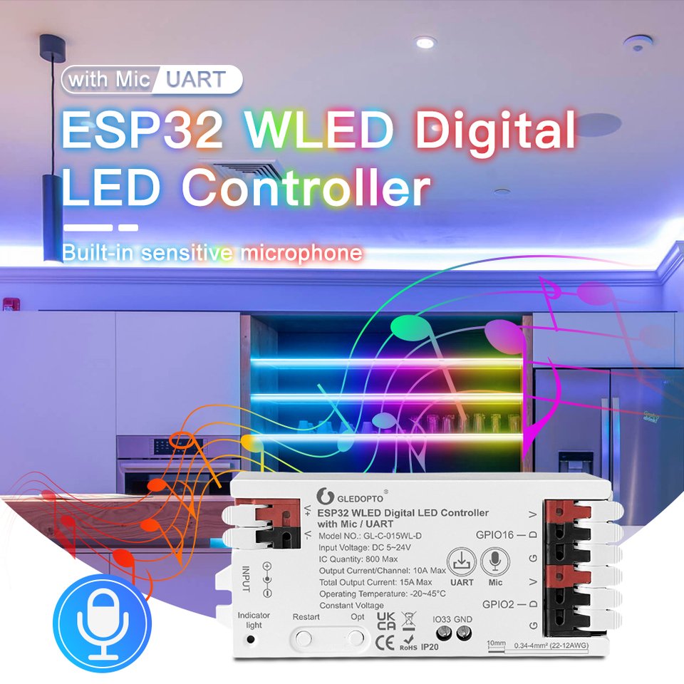 

GLEDOPTO ESP32 WLED RGB Контроллер