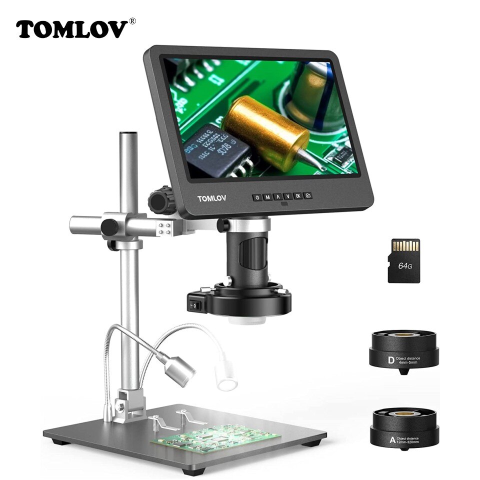 

TOMLOV DM602 Pro Цифровой Микроскоп 2000X