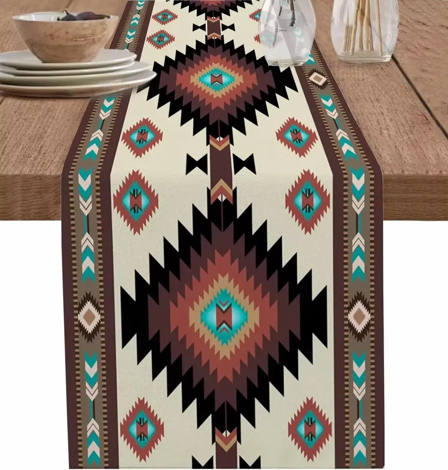 

Льняная скатерть-дорожка Southwest Native American Indian