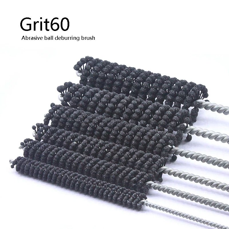 

Гибкие цилиндрические хонинговые щетки Grit60 Φ8-20 мм, абразивная шариковая щетка для удаления заусенцев для чистки чугуна из мягкой стали и нержавеющей стали