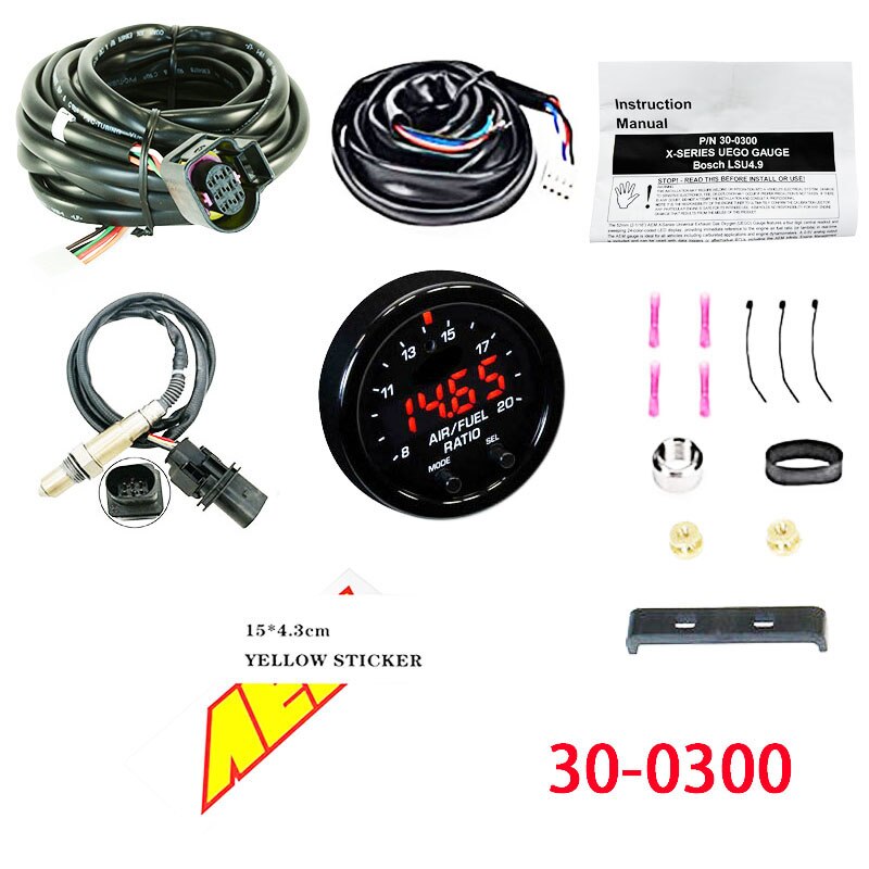 

Комплект датчиков расхода воздуха и топлива LSU 30-0300 30-4110 X-Series, широкополосный O2 Датчик кислорода LSU 4,9 0258017025, 15*4,3 см для AEM Sticker