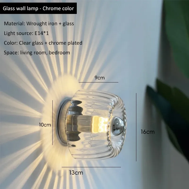 

Стеклянный настенный светильник LED