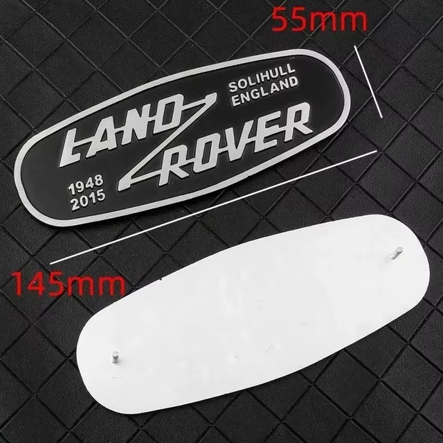 

3D металлическая эмблема на переднюю решетку автомобиля для Land Rover SOLIHULL ENGLAND, наклейка с логотипом Defender 2015, авто значок, декоративные аксессуары