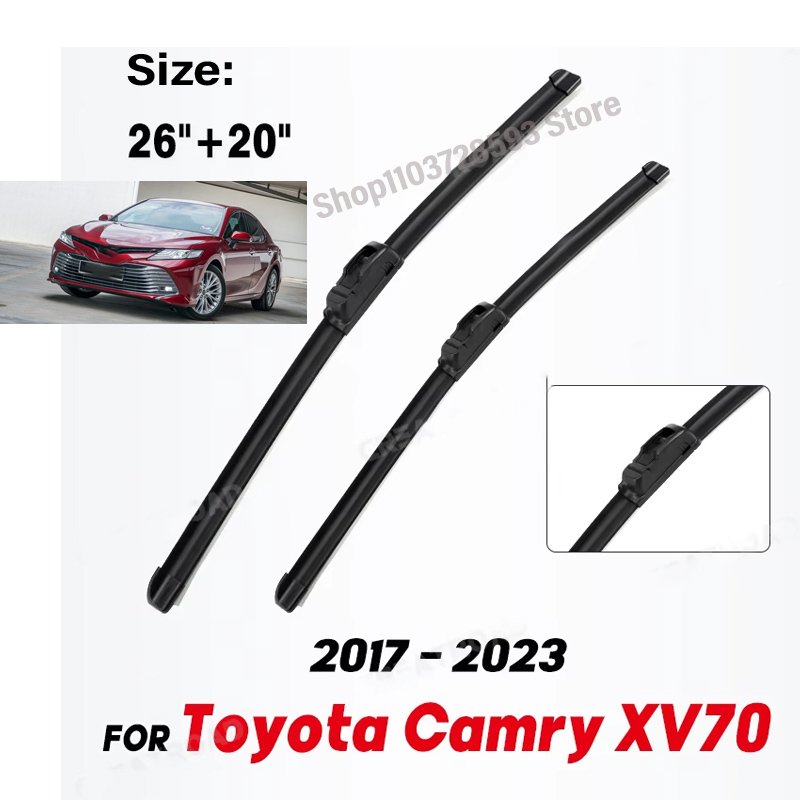 

Передние щетки стеклоочистителя для Toyota Camry XV70 LE TRD SX 2017-2023 Щетки для лобового стекла 26 "+ 20"