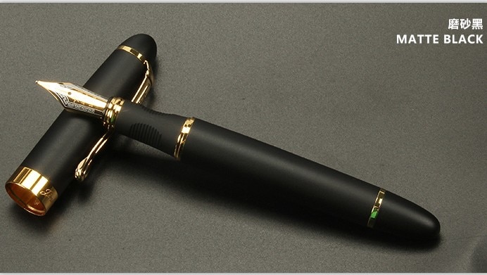 

Перьевая ручка MONTE MOUNT JINHAO X450 черная и золотая 0,7 мм